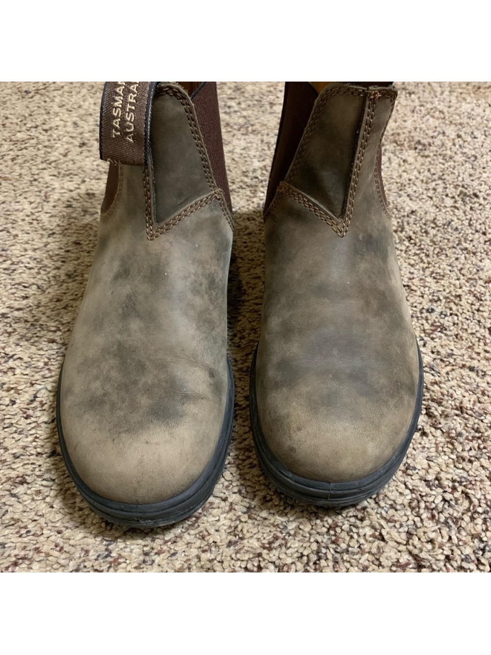 Blundstone rustic brown Chelsea boots 3au 6us. - Picture 2 of 6